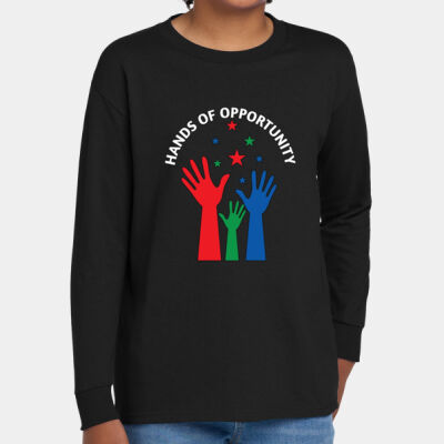 Hands Of Opportunity - Youth Heavy Cotton 100% Cotton Long Sleeve T Shirt Thumbnail
