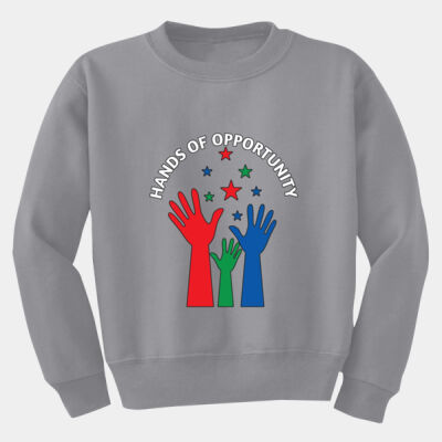 Hands Of Opportunity - Youth Heavy Blend Crewneck Sweatshirt Thumbnail