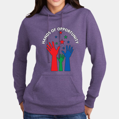 Hands Of Opportunity - Ladies Core Fleece Pullover Hooded Sweatshirt - LPC78H Thumbnail