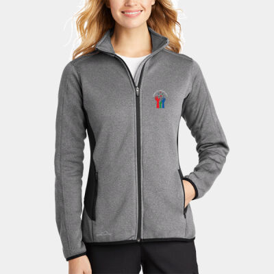 Hands Of Opportunity - Ladies Full Zip Heather Stretch Fleece Jacket Thumbnail