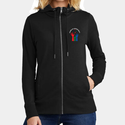 Hands Of Opportunity - Women's Featherweight French Terry Full Zip Hoodie Thumbnail