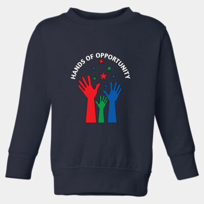 Hands Of Opportunity - Toddler Fleece Crewneck Sweatshirt Thumbnail